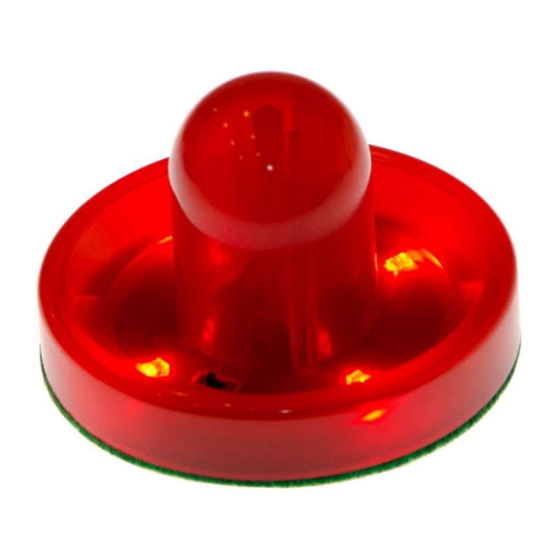 Бита для аэрохоккея LED Atomic D96 мм красная