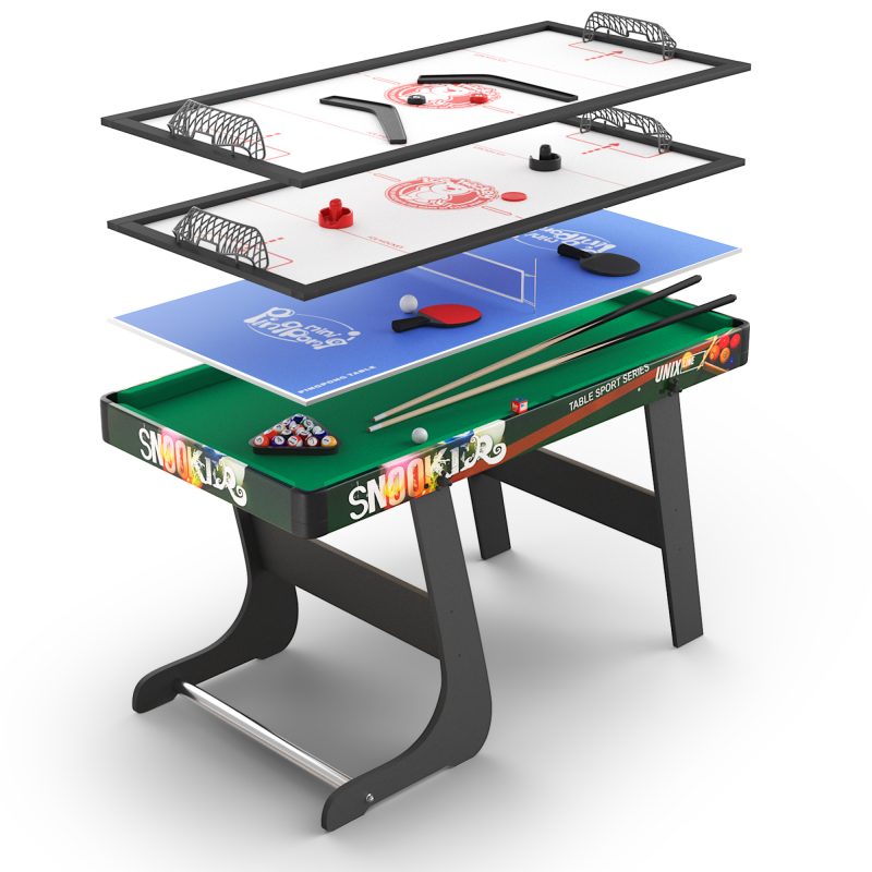Игровой стол трансформер Unix Line 4 в 1 (125 см)